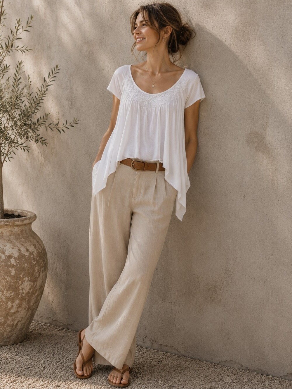 ALLSAINTS SPITALFIELDS‎ TRELLIS TOP White Asymmetrical PORTUGAL🇵🇹MADE Size 6